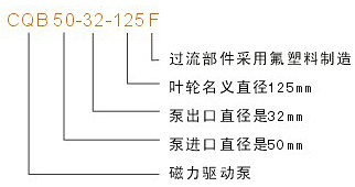 氟塑料磁力泵型號(hào)說明